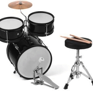 ADW-JR3-BK 3-Piece Junior Drum Set - Black